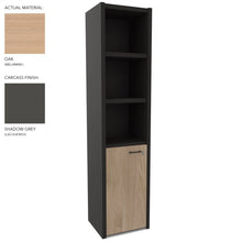 Load image into Gallery viewer, Roma Single Office Cabinet in Shadow Grey & Oak Finish (Left Hand Opening)
