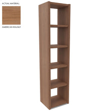 Load image into Gallery viewer, Roma Single Office Shelving Unit American Walnut Open Back