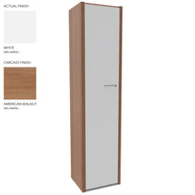 Load image into Gallery viewer, Roma Single Office Cupboard in American Walnut & White Finish