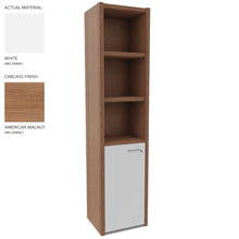 Load image into Gallery viewer, Roma Single Office Cabinet in American Walnut & White Finish (Left Hand Opening)