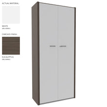 Load image into Gallery viewer, Roma Double Office Cupboard in Eucalyptus & White Finish