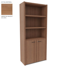 Load image into Gallery viewer, Roma Office Cabinet with Shelves in American Walnut Finish