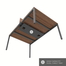 Load image into Gallery viewer, Mila Bench Desk Under Desk Cable Tray Detail