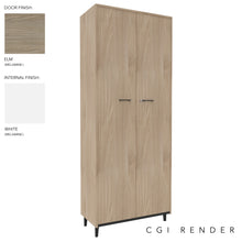 Load image into Gallery viewer, Vero Full Height Storage Cabinet in Elm Finish with Grey Legs