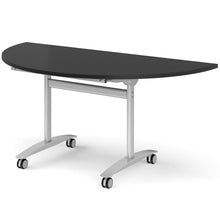 Load image into Gallery viewer, Onyx 180 Folding Training Table, Black Top with Silver Legs