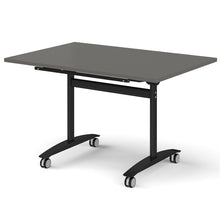 Load image into Gallery viewer, Onyx Folding Training Table, Black Leg, Onyx Grey Worktop, 1200mm