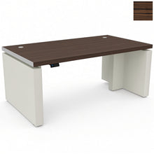 Load image into Gallery viewer, Ovation Standing Desk with Grey White Lacquered Legs & Ebony Worktop