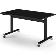 Load image into Gallery viewer, Core 1400mm Flip Top Table in Black with Black Frame