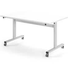 Load image into Gallery viewer, Core 1400mm Flip Top Table in White with White Frame