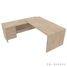Load image into Gallery viewer, Porto 200 Corner Desk in Elm Finish. Left Hand Corner.