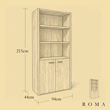 Load image into Gallery viewer, Roma Double Office Cabinet Measurement Diagram