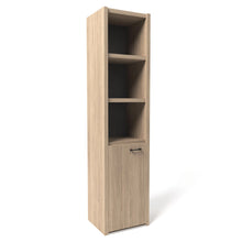 Load image into Gallery viewer, Roma Single Office Cabinet in Elm & Shadow Grey Finish (Left Hand Opening)