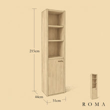 Load image into Gallery viewer, Roma Single Office Cabinet Measurement Diagram