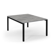Load image into Gallery viewer, Connection 1200 Grey Oak Black Bench Desk