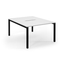 Load image into Gallery viewer, Connection 1200 White Black Bench Desk