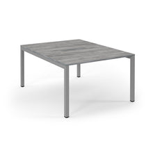 Load image into Gallery viewer, Connection 1200 Grey Oak Silver Bench Desk