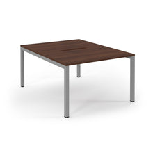 Load image into Gallery viewer, Connection 1200 Walnut Silver Bench Desk
