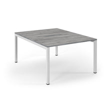 Load image into Gallery viewer, Connection 1200 Grey Oak White Bench Desk