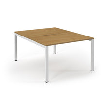 Load image into Gallery viewer, Connection 1200 Oak White Bench Desk