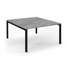 Load image into Gallery viewer, Connection 1400 Grey Oak Black Bench Desk