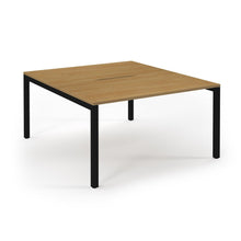 Load image into Gallery viewer, Connection 1400 Oak Black Bench Desk