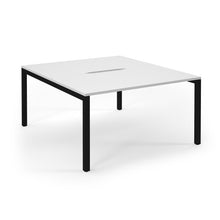 Load image into Gallery viewer, Connection 1400 White Black Bench Desk