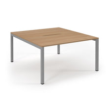 Load image into Gallery viewer, Connection 1400 Beech Silver Bench Desk