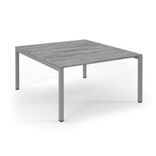Load image into Gallery viewer, Connection 1400 Grey Oak Silver Bench Desk