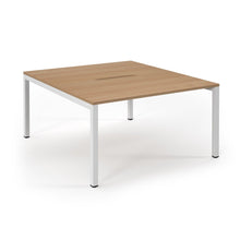 Load image into Gallery viewer, Connection 1400 Beech White Bench Desk