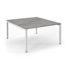 Load image into Gallery viewer, Connection 1400 Grey Oak White Bench Desk