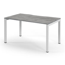 Load image into Gallery viewer, Connection 1400 White Grey Oak Office Desk