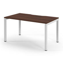 Load image into Gallery viewer, Connection 1400 Walnut White Office Desk