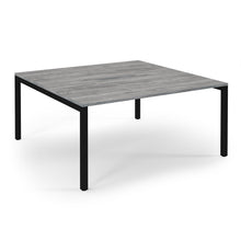 Load image into Gallery viewer, Connection 1600 Grey Oak Black Bench Desk