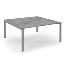 Load image into Gallery viewer, Connection 1600 Grey Oak Silver Bench Desk