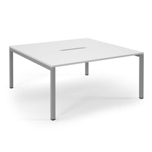 Load image into Gallery viewer, Connection 1600 White Silver Bench Desk