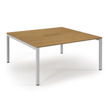 Load image into Gallery viewer, Connection 1600 Oak White Bench Desk