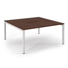 Load image into Gallery viewer, Connection 1600 Walnut White Bench Desk