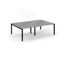 Load image into Gallery viewer, Connection 2400 Grey Oak Black Bench Desk