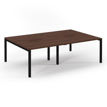Load image into Gallery viewer, Connection 2400 Walnut Black Bench Desk