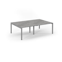 Load image into Gallery viewer, Connection 2400 Grey Oak Silver Bench Desk