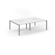 Load image into Gallery viewer, Connection 2400 Silver White Bench Desk