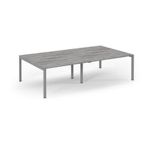 Load image into Gallery viewer, Connection 2800 Grey Oak Silver Bench Desk