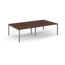 Load image into Gallery viewer, Connection 2800 Walnut Silver Bench Desk