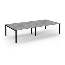 Load image into Gallery viewer, Connection 3200 Grey Oak Black Bench Desk