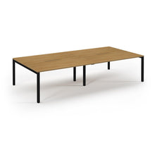 Load image into Gallery viewer, Connection 3200 Oak Black Bench Desk