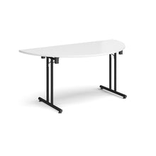 Load image into Gallery viewer, Profold 1600 Black White Semi Circle Folding Desk