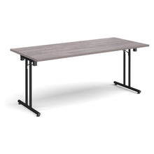 Load image into Gallery viewer, ProFold 1800 Black Grey Oak Folding Desk
