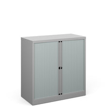 Load image into Gallery viewer, Silver Tambour Cabinet 1000mm