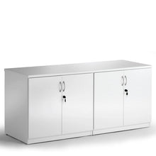Load image into Gallery viewer, Double High Gloss White Office Cupboard