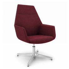 Load image into Gallery viewer, Vela Fabric Office Chair Without Wheels (Wine Red)